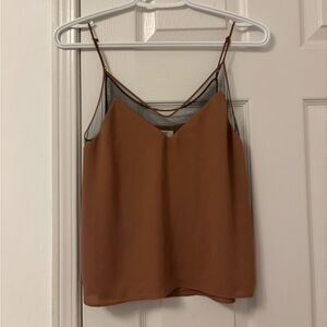 Aritzia Babaton Brown Galen Cami Top